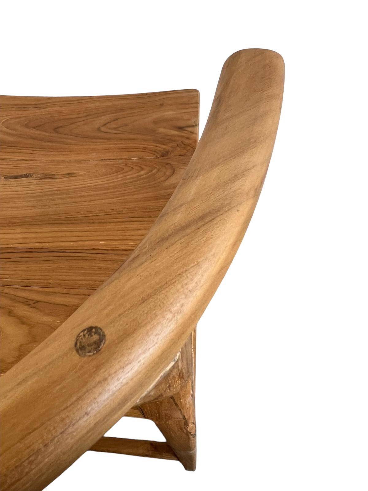 tabouret de bar / tabouret en bois wabisabi