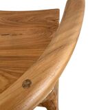 tabouret de bar / tabouret en bois wabisabi