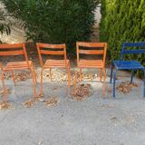 Set of 4 chairs tivoli chairs by Francisco Segarra in metal