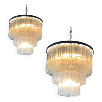 Sputnik chandelier in Murano glass, Mazzega style,