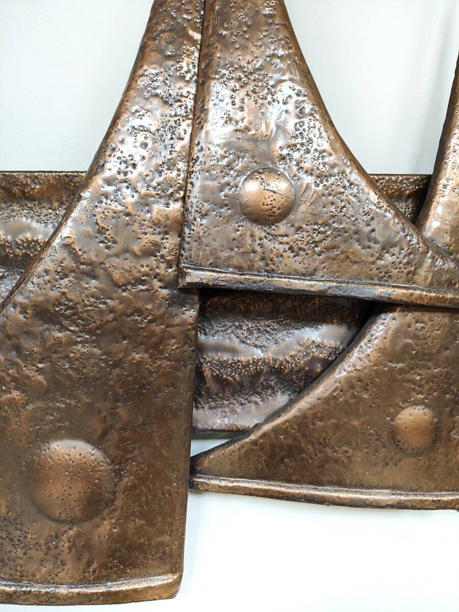 Vintage mid-century wall deco art object 'Brutalim'