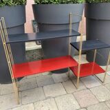 60's black and red String shelf