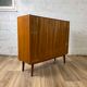 Vintage scandinavian teak sideboard bookcase, 60s