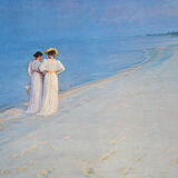 Skagens Museum Print Nr. 23 By P. S. Krøyer "Summer evening on Skagen" 1893