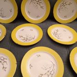 Lot d'assiettes à desserts vintage