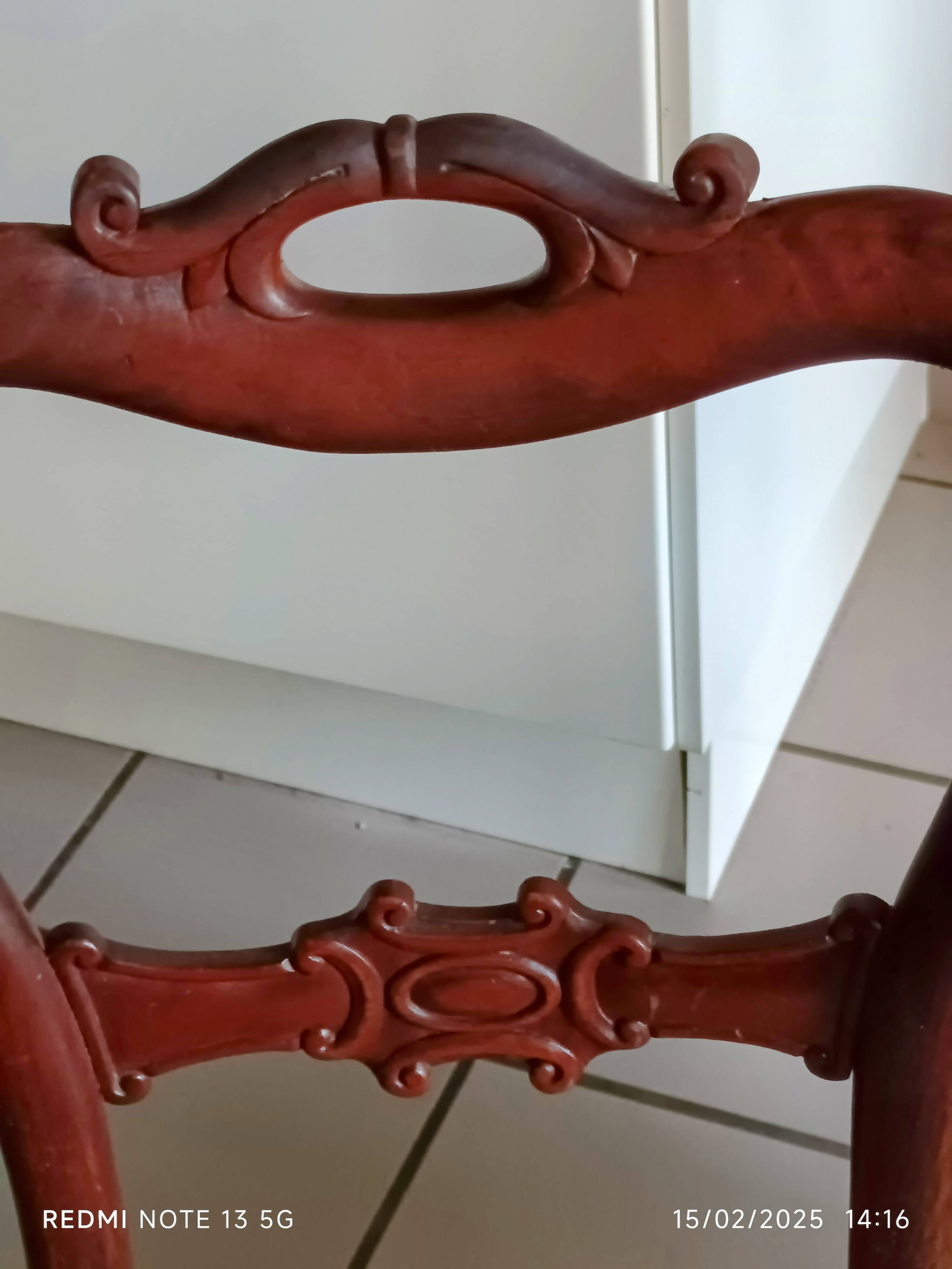 Set of 5 19th century cacahogany chairs