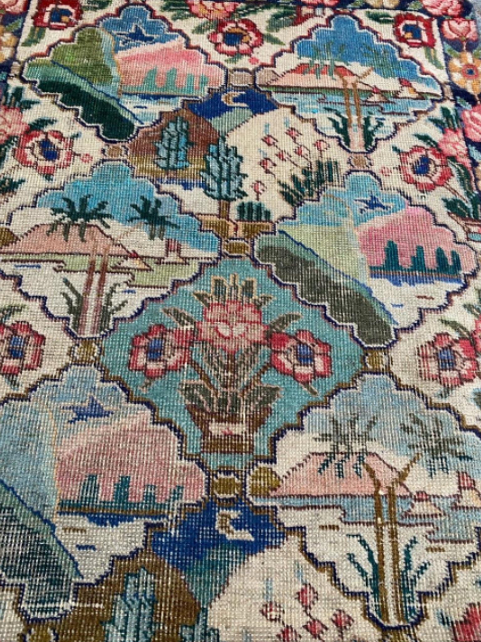 Tapis décoratif vintage Mahal 129x79cm