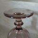 Large stemmed glass with bubble glass