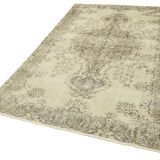 Tapis beige oriental ancien fait à la main 156 cm x 253 cm - 38895