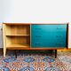 Enfilade commode vintage en teck
