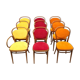 Set of 9 model 215 dining chair  for Thonet, Austria 1980s