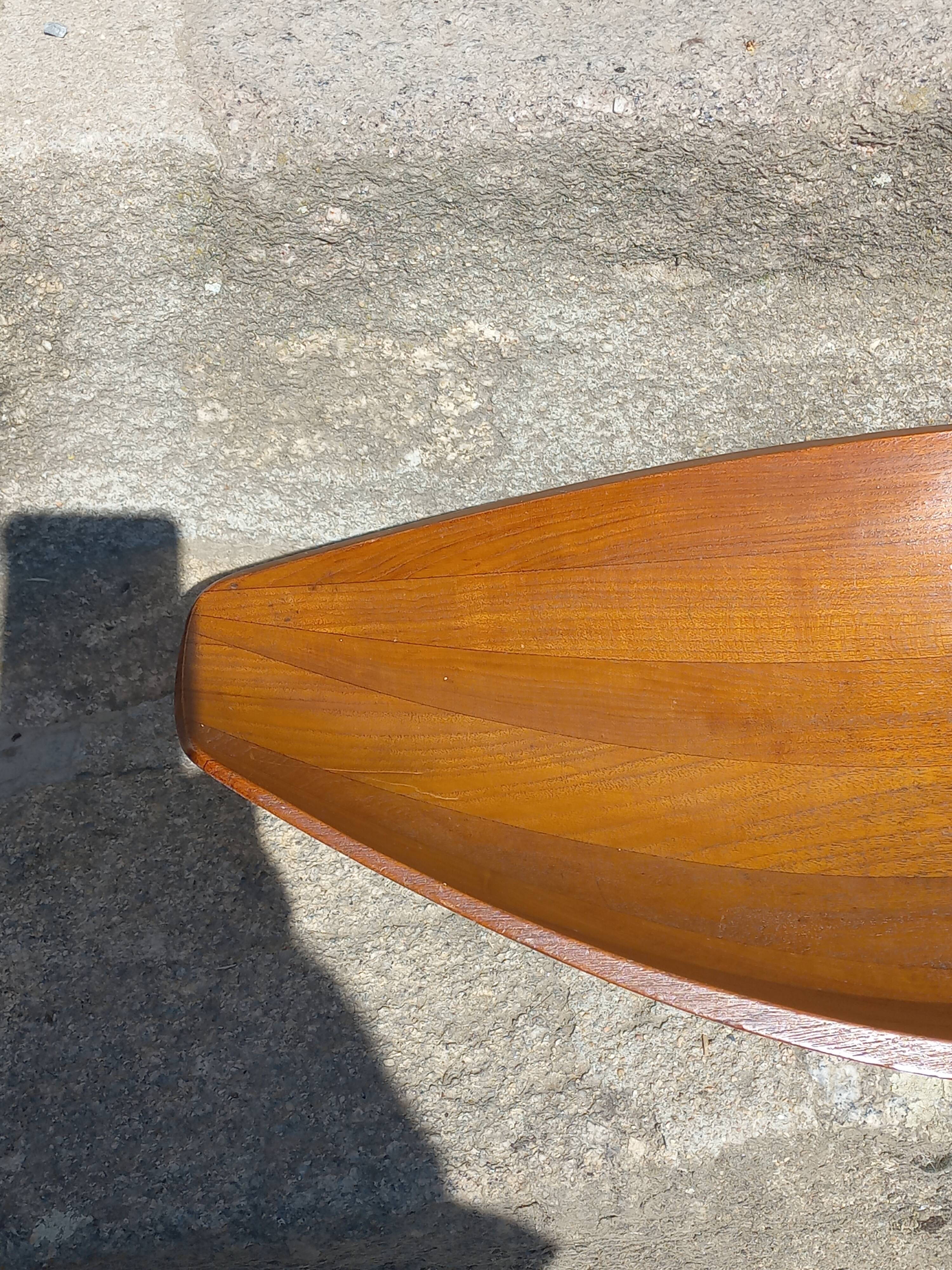 Scandinavian teak fruit bowl stamped from the 1950s.