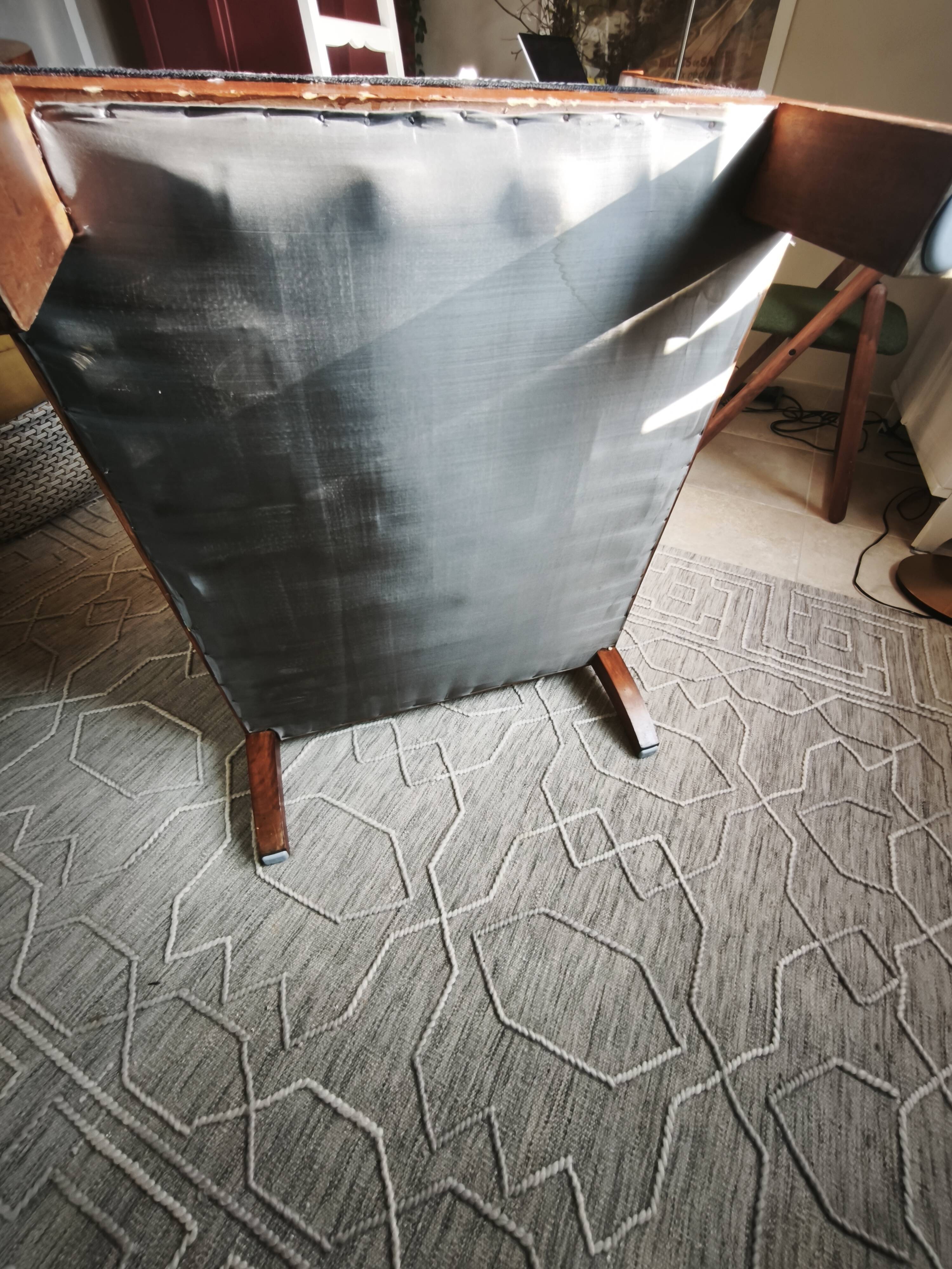 double caned armchair