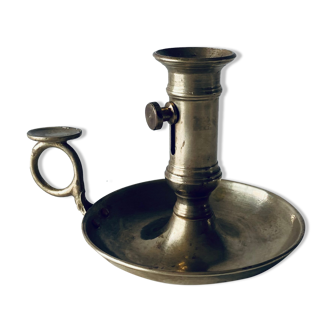 Antique brass candle holder