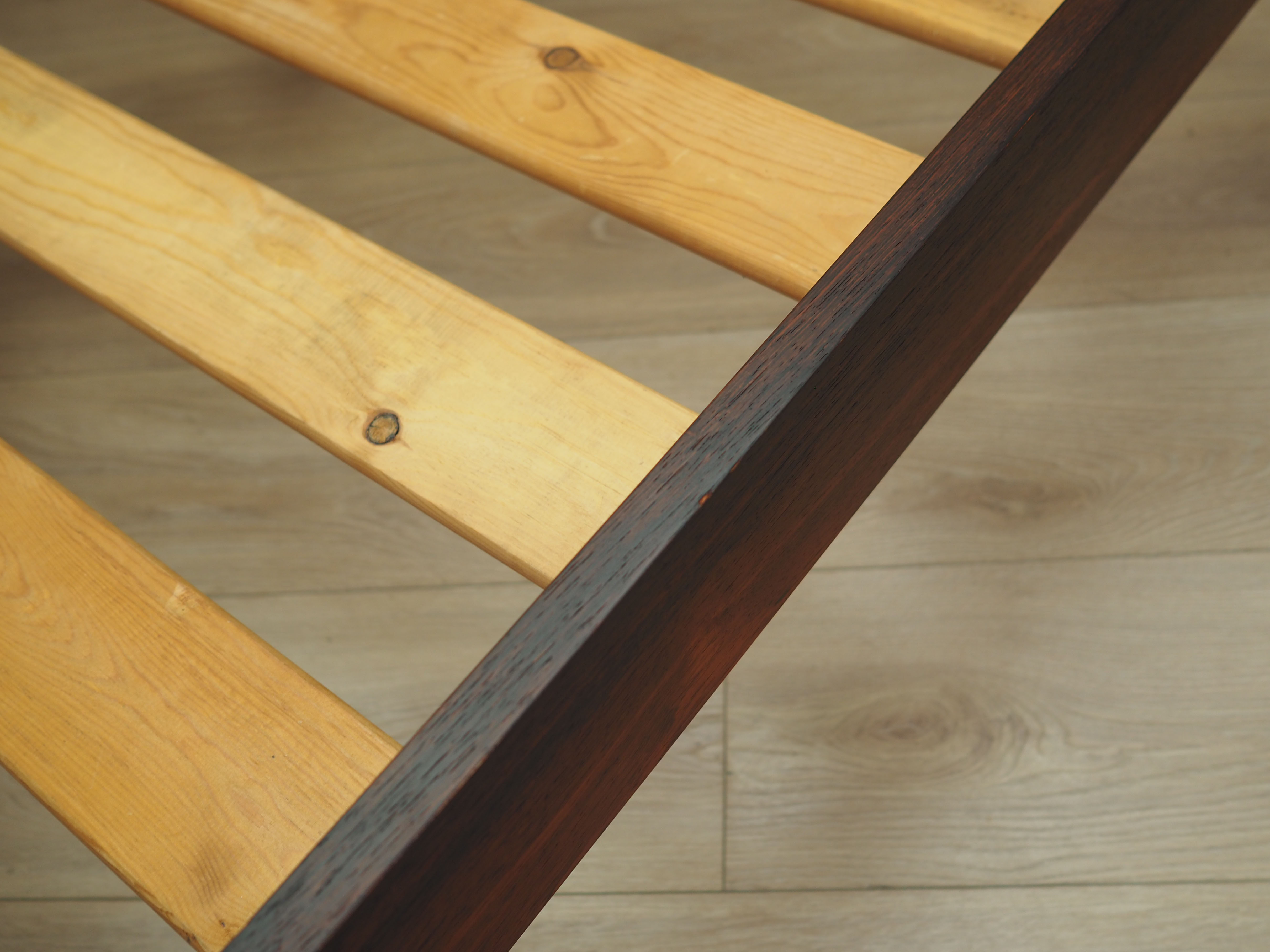 Rosewood bed, Danish design, 1970s, manufactured by Omann Jun