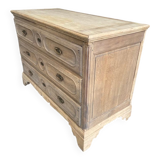 Commode en bois brut