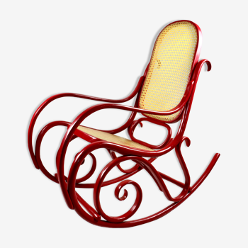 Vintage red rocking chair