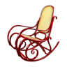 Rocking-chair rouge vintage
