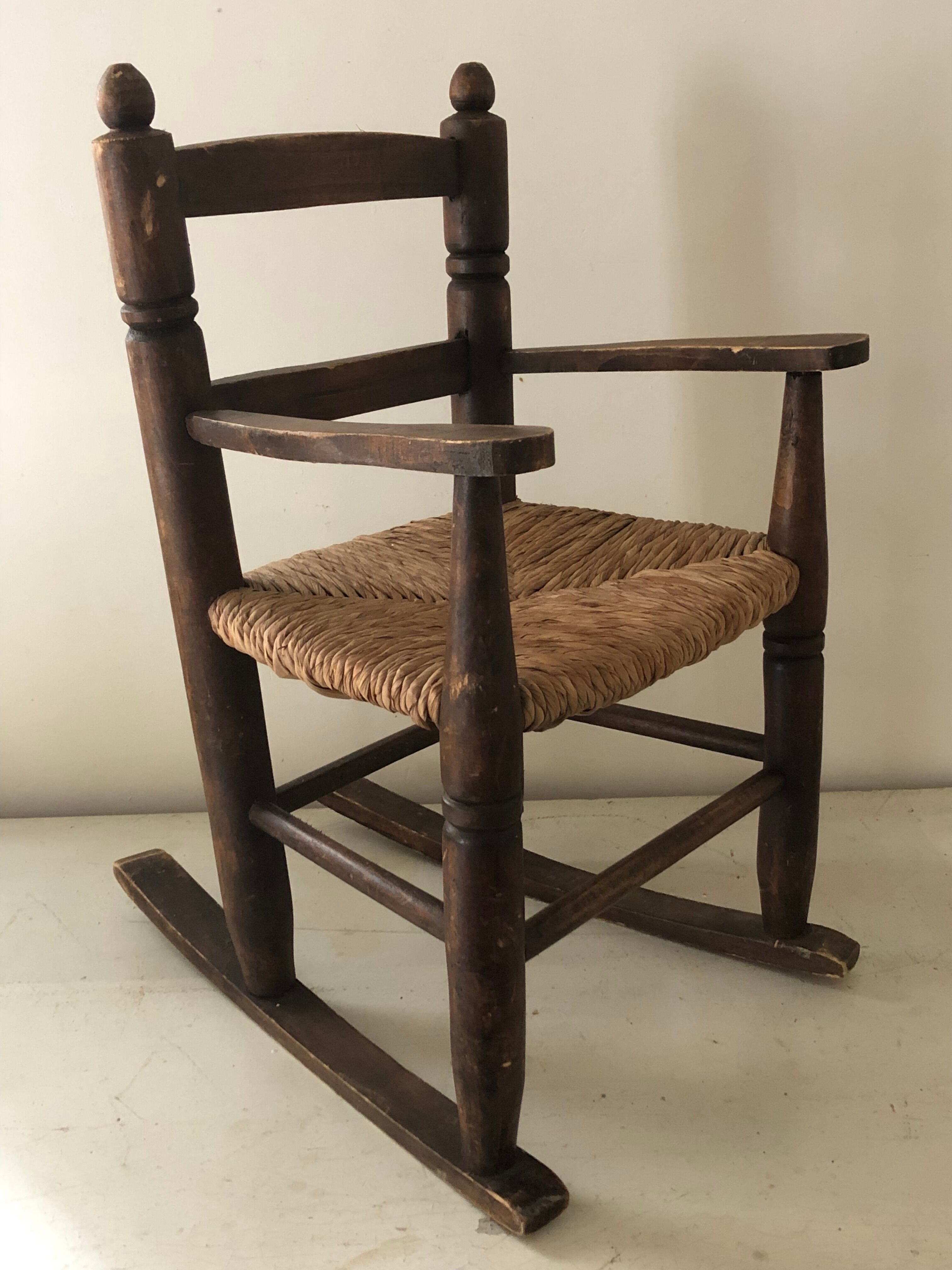 Old rocking chair for children