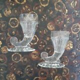 Pair of cornucopia vase