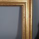 Gilded wooden frame with sheet 56x37 cm, foliage 46.6x27.6 cm beautiful occasion SB