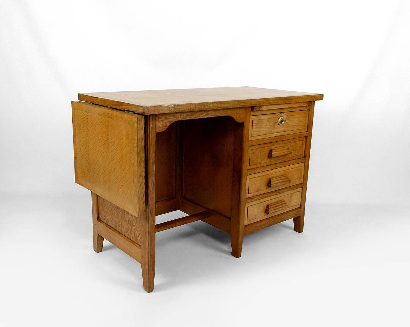 Art Deco oak desk, France, Circa 1940