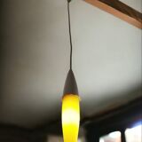 Yellow glass hanging lamp