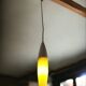 Yellow glass hanging lamp