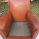 Paire de fauteuils club en cuir