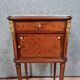 Louis XVI ceremonial bedside table in marquetry around 1880