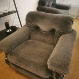 Pair of vintage italian design armchairs from the 70s