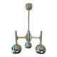 Fonderal Space Age Chandelier – Mid-Century Modern Chrome, Stamped “Fondera