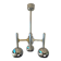Fonderal Space Age Chandelier – Mid-Century Modern Chrome, Stamped “Fondera