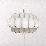 Mid-century white metal Swiss suspension by H. Zender for Temde.