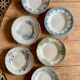 Lor of 6 vintage hollow plates in iron earth, mismatched models