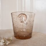 Ice bucket biot old bubble glass