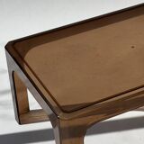 Smoked Plexiglas coffee table, Prisunic 1970