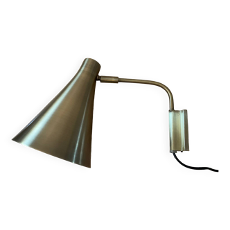 Gold metal wall light
