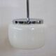 Opaline Glass And Chrome Pendant Light, 1960s