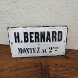 Bernard enamelled plaque