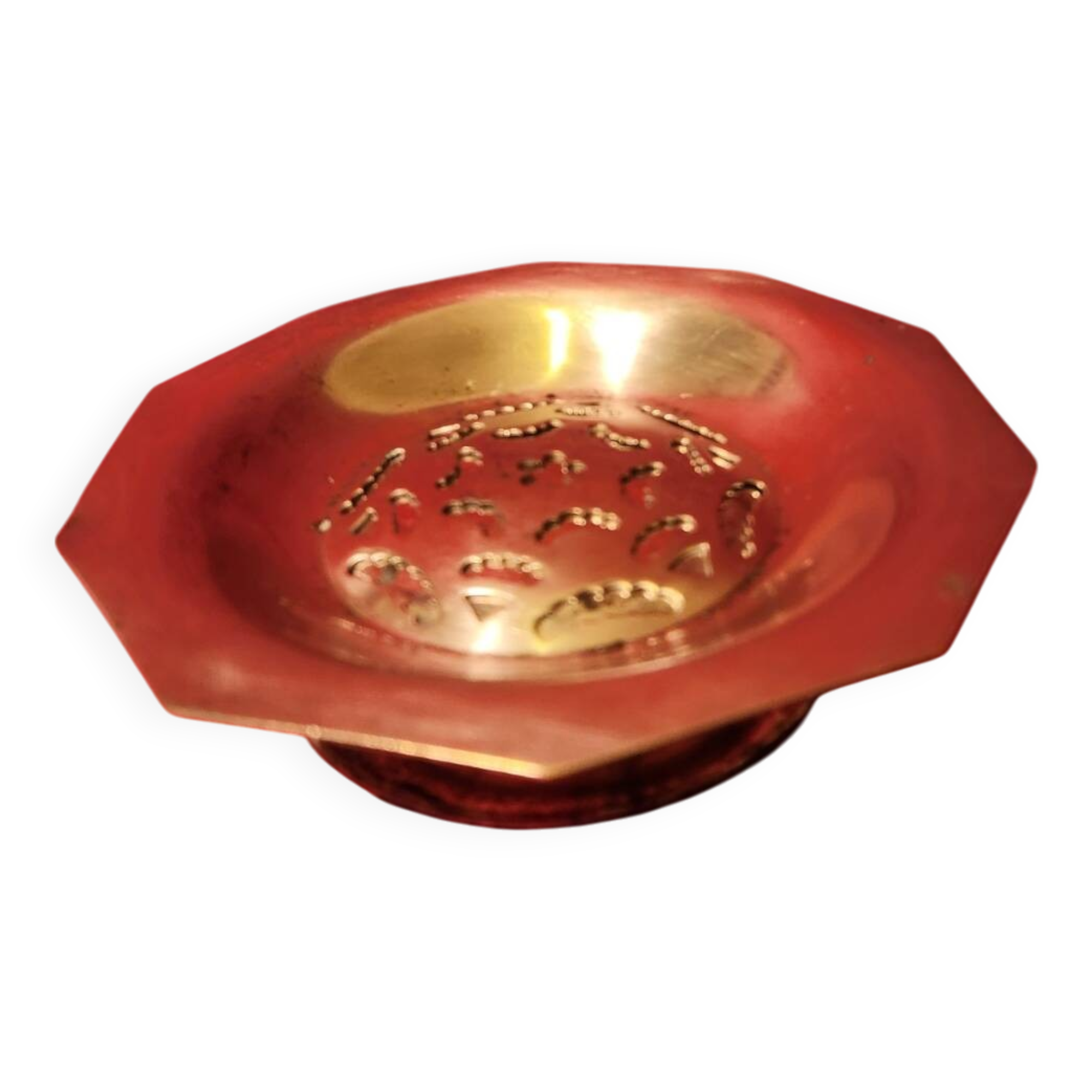 Coquillor butter dish, registered Made in France, hallmarked
