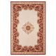 Red and beige oriental pattern rug aman
