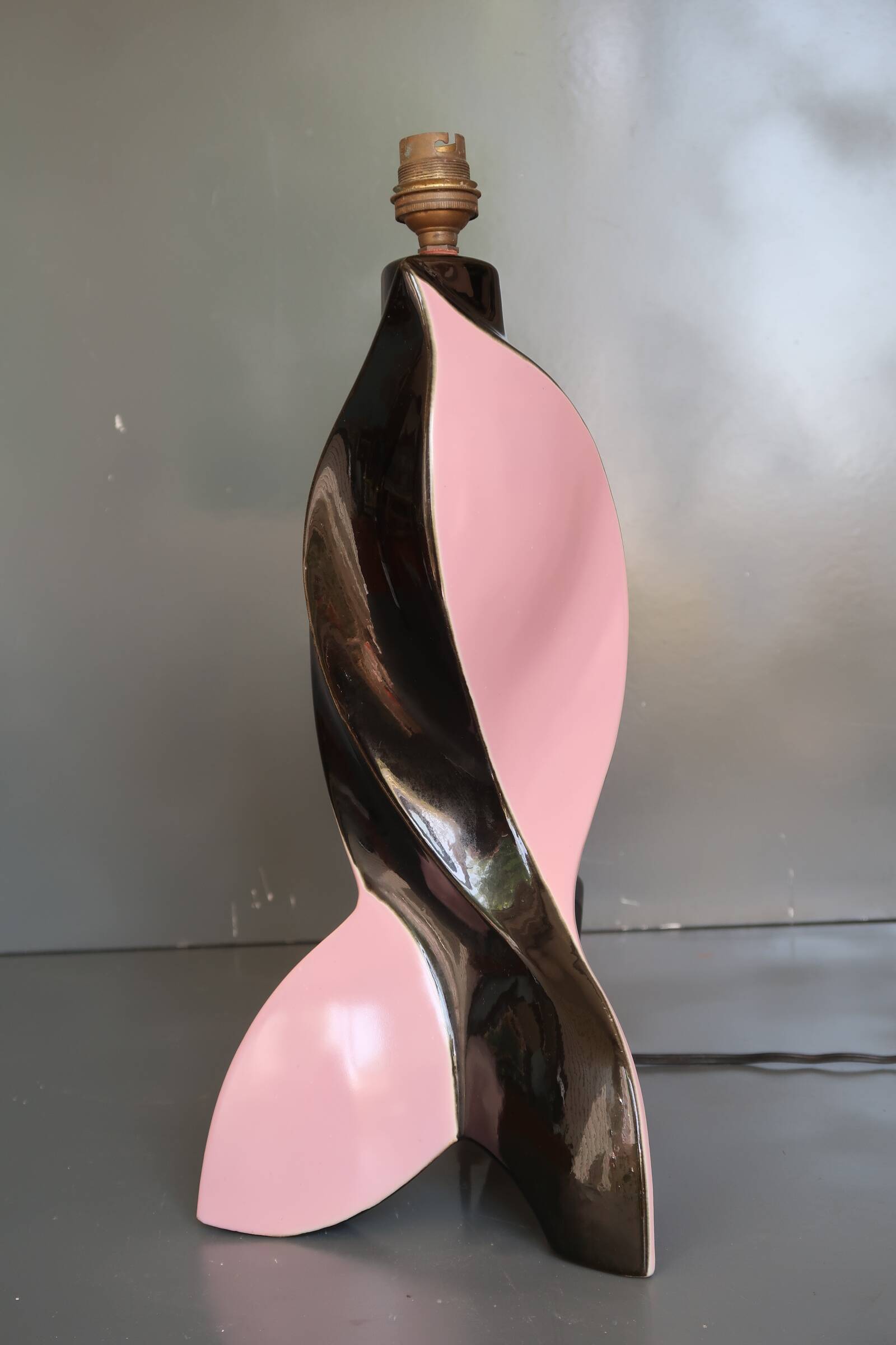 Large vintage 1960s ceramic lamp