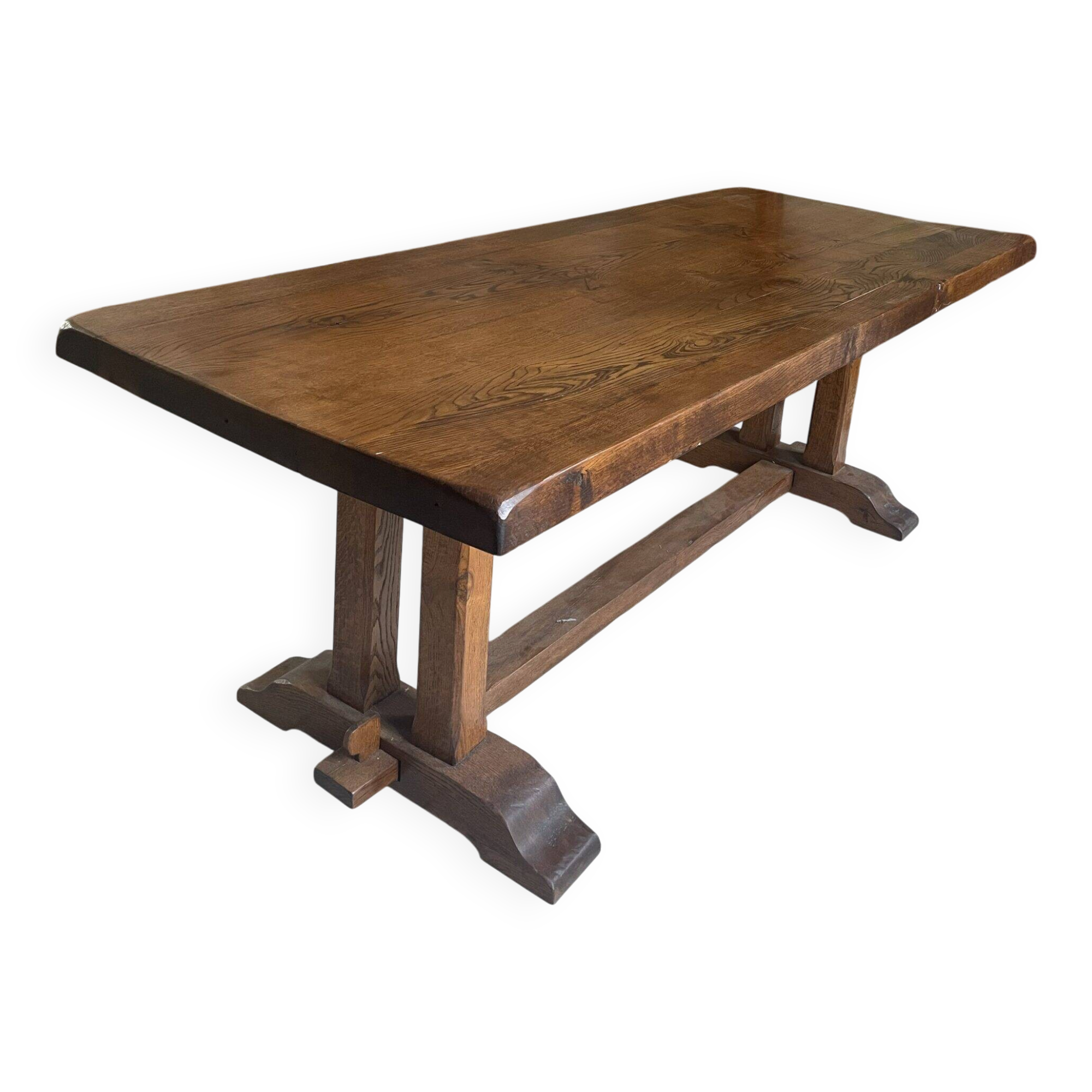 Solid wood farmhouse table