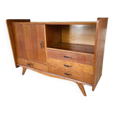 Oak storage unit, splayed legs circa 1950s