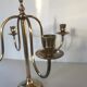 Scandinavian brass chandelier