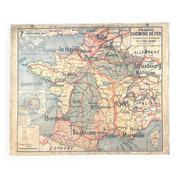 Old Vidal-Lablache map 7, Mézières, T41, 1900 - France Trains