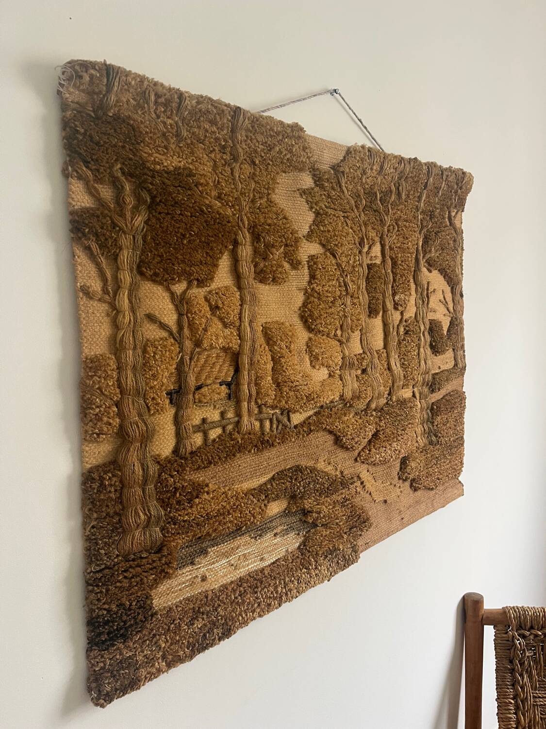 1970s wool wall tapestry