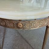 Neoclassical style marble coffee table