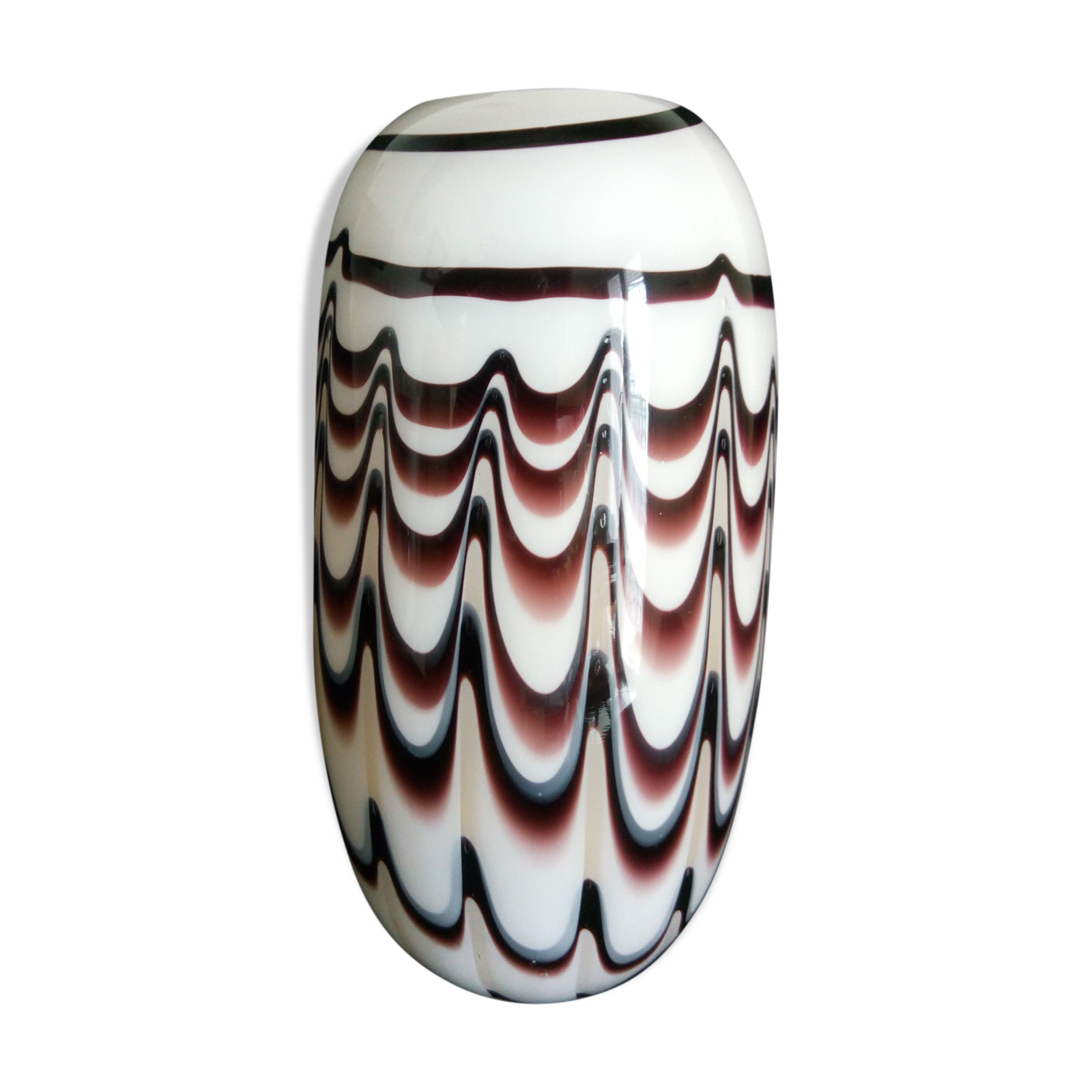 Carlo Moretti - Murano's large multi-layered glass ovoid vase
